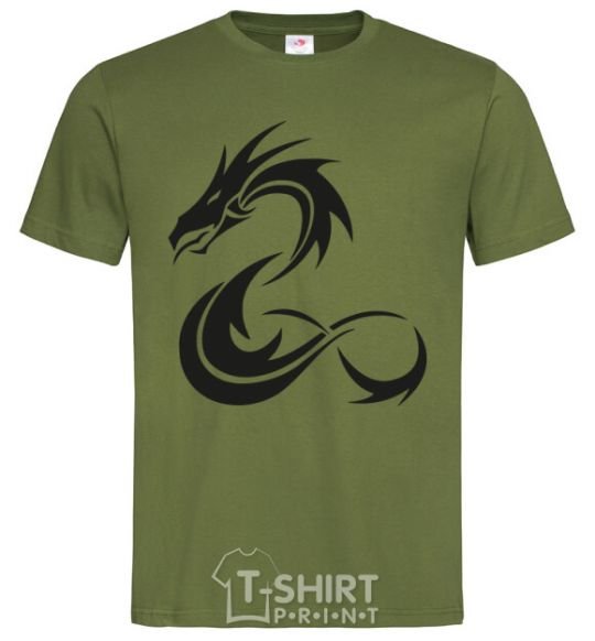Men's T-Shirt Dragon shapes millennial-khaki фото