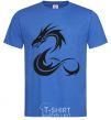 Men's T-Shirt Dragon shapes royal-blue фото