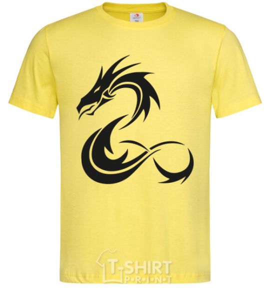 Men's T-Shirt Dragon shapes cornsilk фото