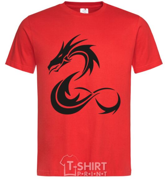 Men's T-Shirt Dragon shapes red фото