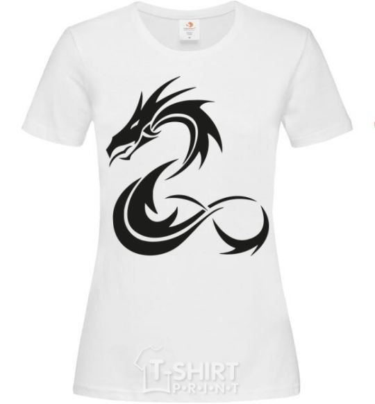 Женская футболка Dragon shapes Белый фото