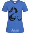 Женская футболка Dragon shapes Ярко-синий фото