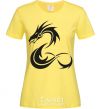 Women's T-shirt Dragon shapes cornsilk фото