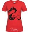 Женская футболка Dragon shapes Красный фото