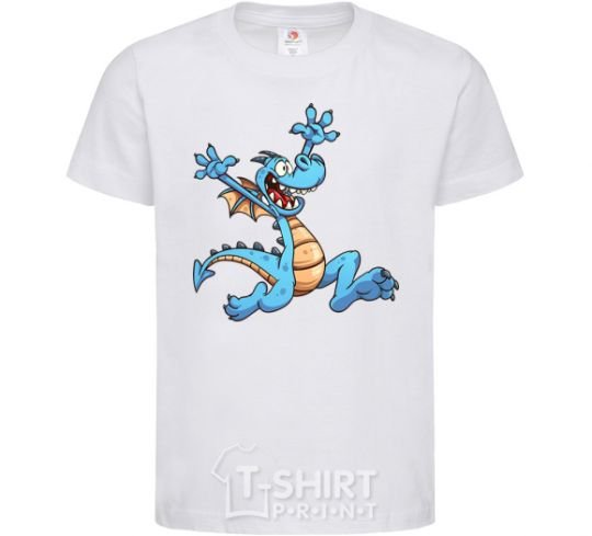 Kids T-shirt Happy dragon White фото