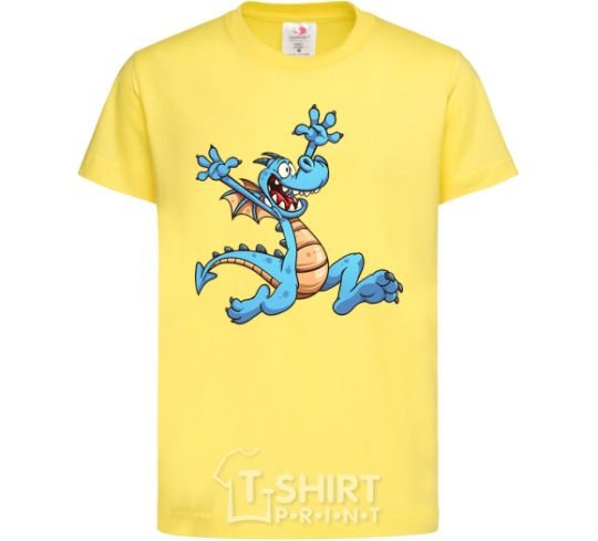 Kids T-shirt Happy dragon cornsilk фото