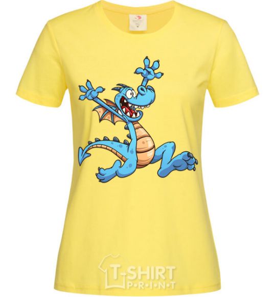 Women's T-shirt Happy dragon cornsilk фото