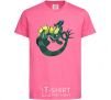 Детская футболка Хвост дракона Ярко-розовый фото