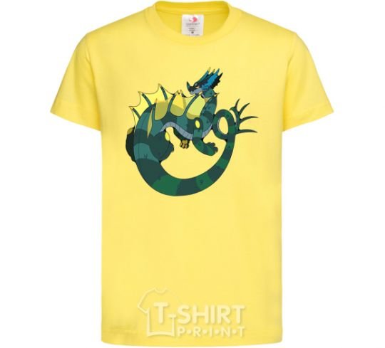Kids T-shirt The dragon's tail cornsilk фото