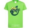 Kids T-shirt The dragon's tail orchid-green фото