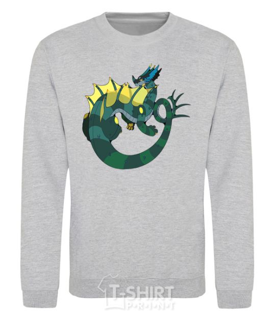 Sweatshirt The dragon's tail sport-grey фото