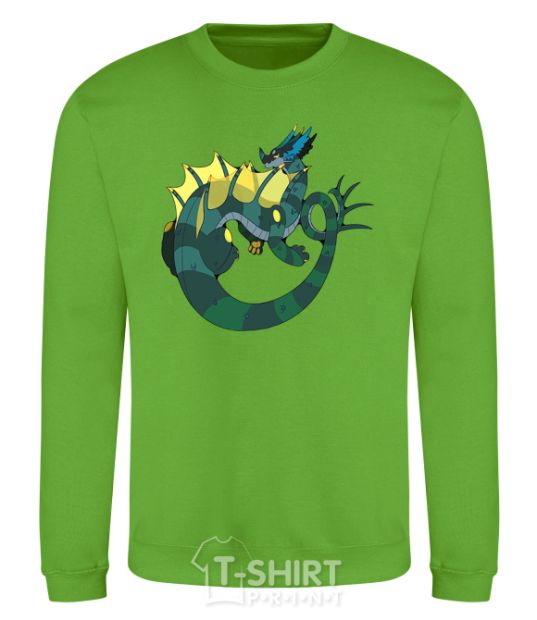 Sweatshirt The dragon's tail orchid-green фото