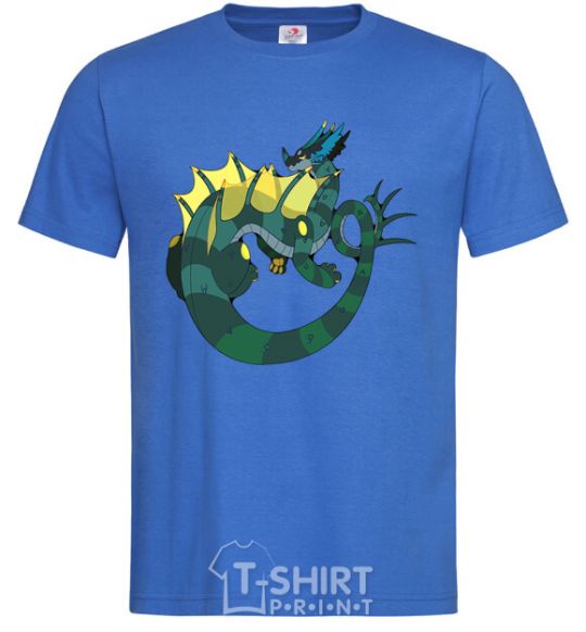 Men's T-Shirt The dragon's tail royal-blue фото