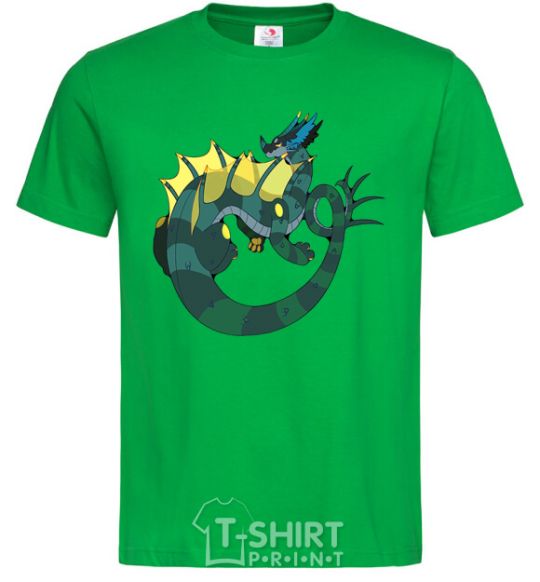 Men's T-Shirt The dragon's tail kelly-green фото