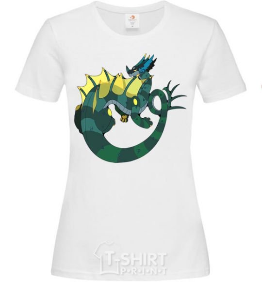 Женская футболка Хвост дракона Белый фото