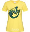 Women's T-shirt The dragon's tail cornsilk фото