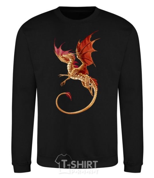 Sweatshirt Flying dragon black фото