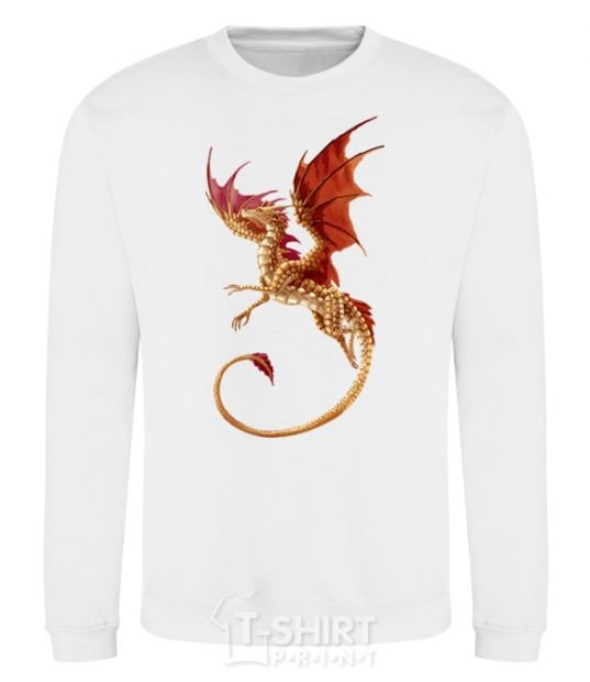 Sweatshirt Flying dragon White фото