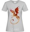 Women's T-shirt Flying dragon grey фото