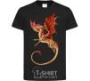 Kids T-shirt Flying dragon black фото