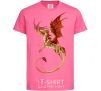 Детская футболка Летящий дракон Ярко-розовый фото