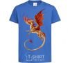 Kids T-shirt Flying dragon royal-blue фото