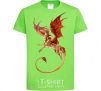 Kids T-shirt Flying dragon orchid-green фото
