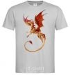 Men's T-Shirt Flying dragon grey фото