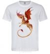 Men's T-Shirt Flying dragon White фото