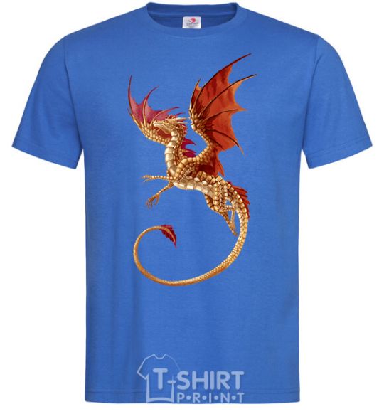 Men's T-Shirt Flying dragon royal-blue фото