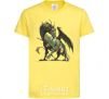 Kids T-shirt Realistic dragon cornsilk фото