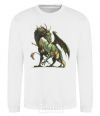Sweatshirt Realistic dragon White фото
