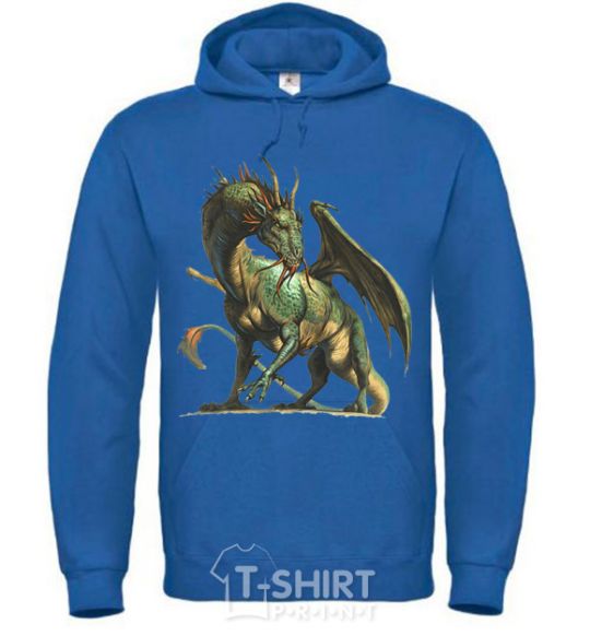 Men`s hoodie Realistic dragon royal фото