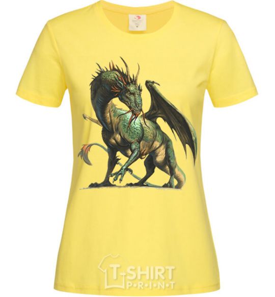 Women's T-shirt Realistic dragon cornsilk фото