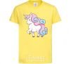 Детская футболка Pastel unicorn Лимонный фото