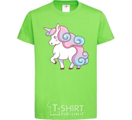 Kids T-shirt Pastel unicorn orchid-green фото