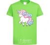 Kids T-shirt Pastel unicorn orchid-green фото