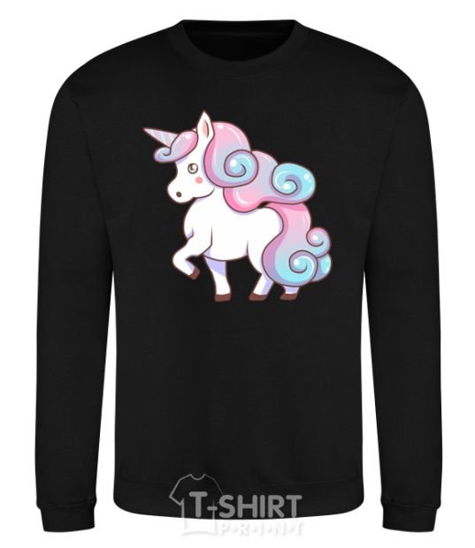 Sweatshirt Pastel unicorn black фото