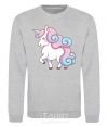 Sweatshirt Pastel unicorn sport-grey фото