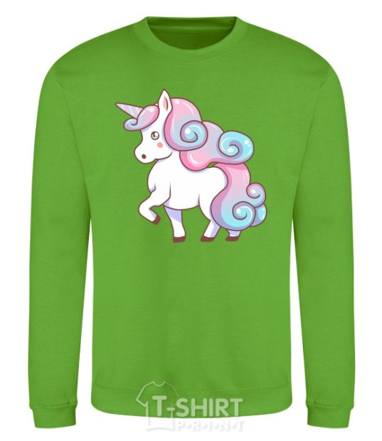 Sweatshirt Pastel unicorn orchid-green фото
