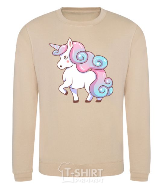 Sweatshirt Pastel unicorn sand фото