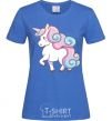 Women's T-shirt Pastel unicorn royal-blue фото