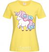 Women's T-shirt Pastel unicorn cornsilk фото