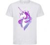 Детская футболка Violet unicorn Белый фото