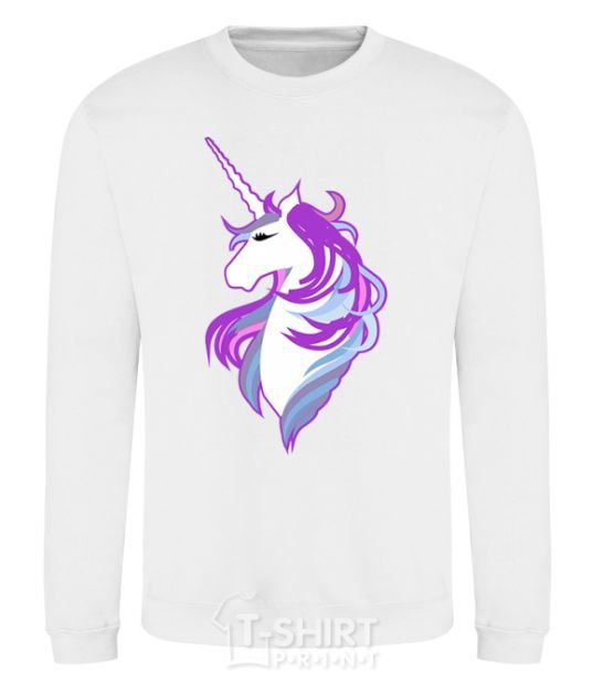 Sweatshirt Violet unicorn White фото