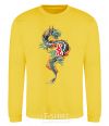 Sweatshirt Dragon Hieroglyph yellow фото