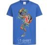 Kids T-shirt Dragon Hieroglyph royal-blue фото
