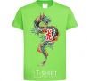 Kids T-shirt Dragon Hieroglyph orchid-green фото