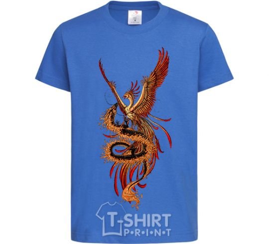 Kids T-shirt Dragon Hummingbird royal-blue фото