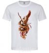 Men's T-Shirt Dragon Hummingbird White фото